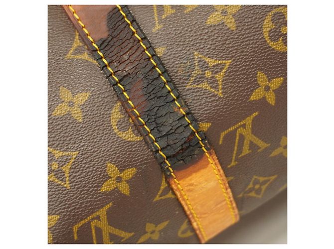 Louis Vuitton Boston Monogram Keepall Bandoulière 50 Marrone - vista 6