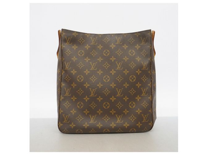 Borsa a tracolla Louis Vuitton Monogram Looping GM Marrone - vista 11