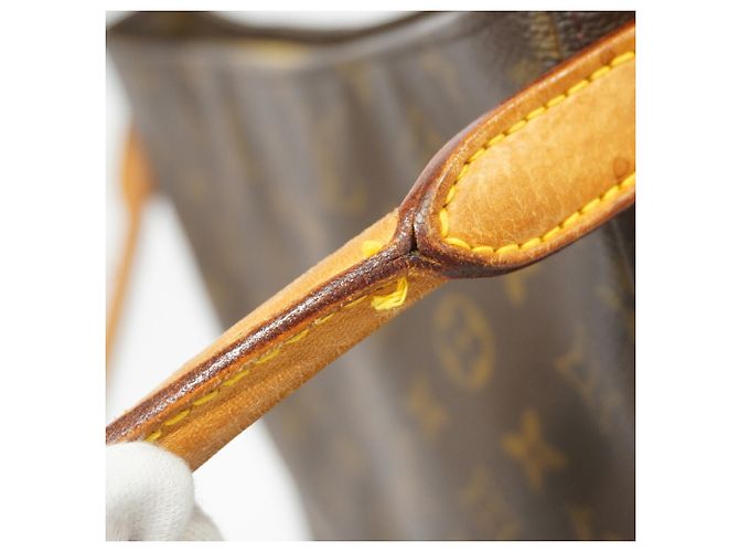 Borsa a tracolla Louis Vuitton Monogram Looping GM Marrone - vista 7