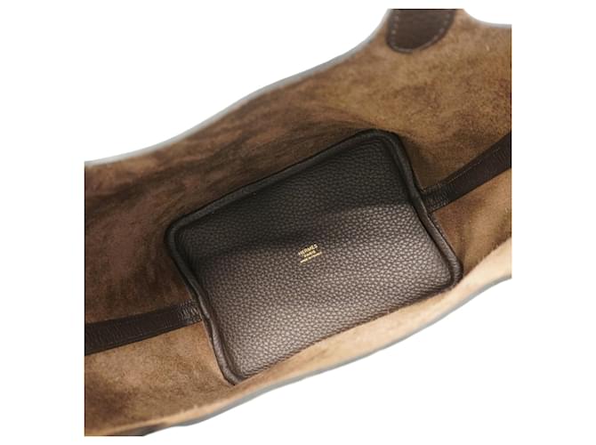 Hermès Borsa Hermes Picotin Lock PM Marrone - vista 4