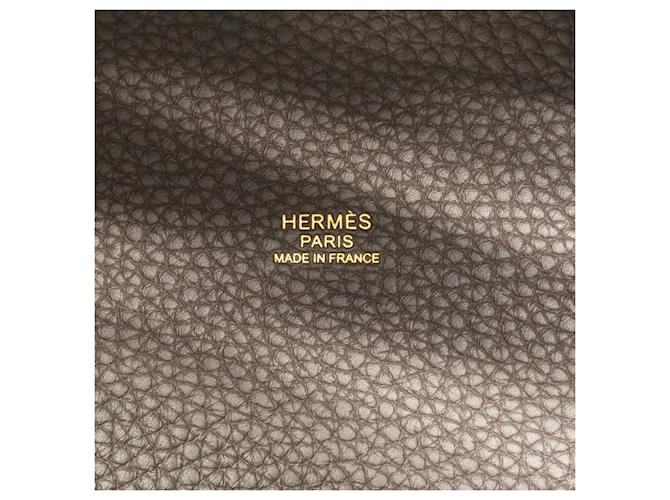 Hermès Borsa Hermes Picotin Lock PM Marrone - vista 5
