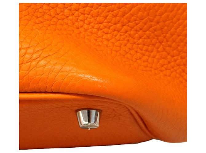 Hermès Borsa Hermes Picotin Lock PM Touch Rosso Arancione - vista 6