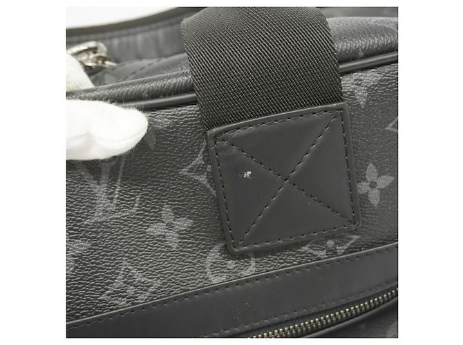 Borsa da viaggio Louis Vuitton Boston Monogram Eclipse Flash Nero - vista 13