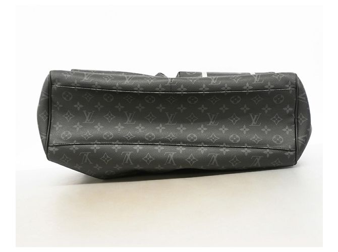 Borsa da viaggio Louis Vuitton Boston Monogram Eclipse Flash Nero - vista 3