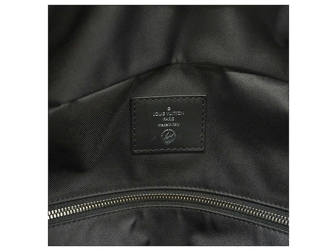 Borsa da viaggio Louis Vuitton Boston Monogram Eclipse Flash Nero - vista 5