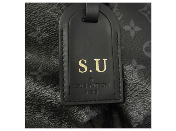 Borsa da viaggio Louis Vuitton Boston Monogram Eclipse Flash Nero - vista 6