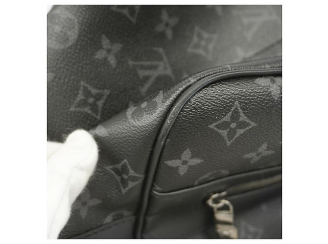 Borsa da viaggio Louis Vuitton Boston Monogram Eclipse Flash Nero - vista 7