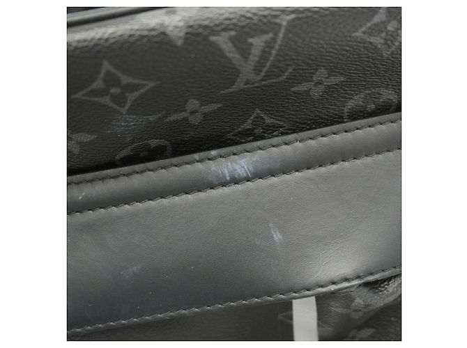 Borsa da viaggio Louis Vuitton Boston Monogram Eclipse Flash Nero - vista 9