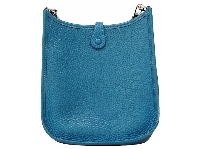 Hermès Borsa a Tracolla Hermes Evelyne TPM Blu - vista 10