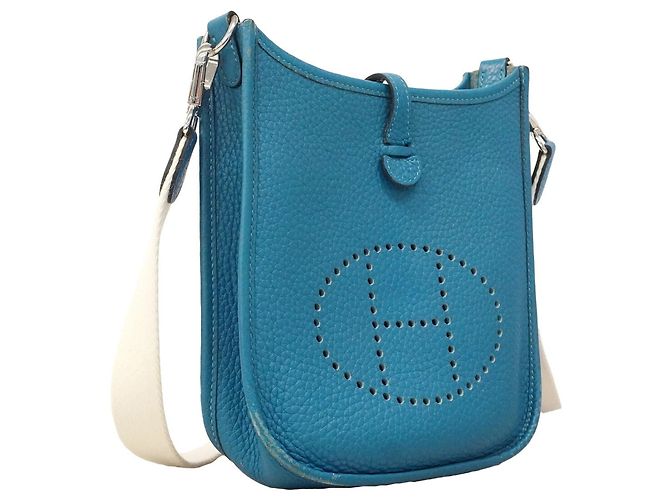 Hermès Borsa a Tracolla Hermes Evelyne TPM Blu - vista 2