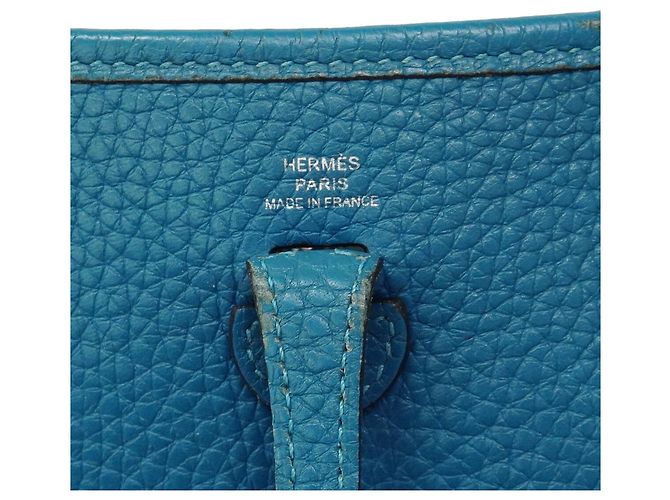 Hermès Borsa a Tracolla Hermes Evelyne TPM Blu - vista 5