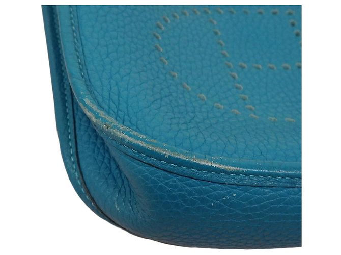 Hermès Borsa a Tracolla Hermes Evelyne TPM Blu - vista 6