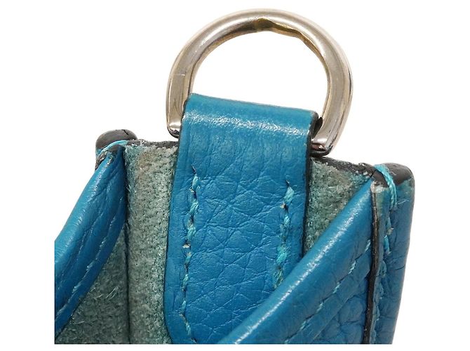 Hermès Borsa a Tracolla Hermes Evelyne TPM Blu - vista 9