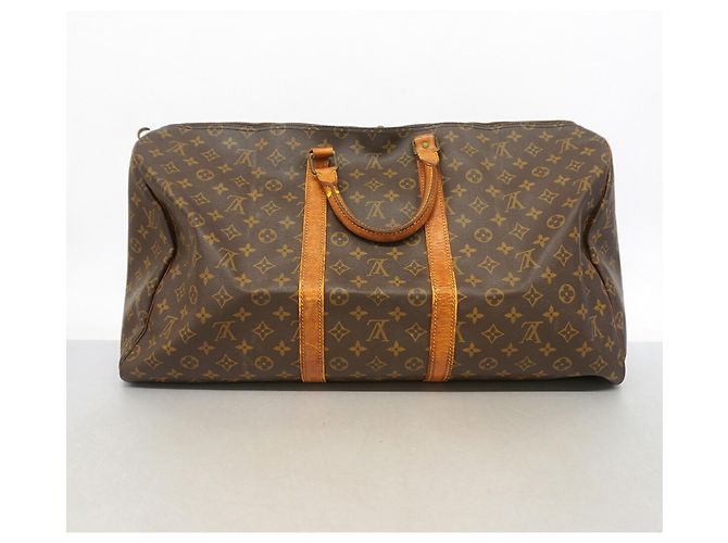 Louis Vuitton Boston Monogram Keepall 55 Marrone - vista 15