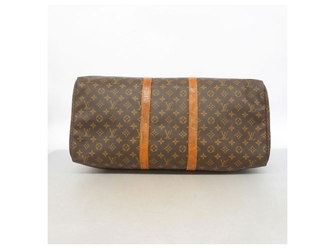 Louis Vuitton Boston Monogram Keepall 55 Marrone - vista 3