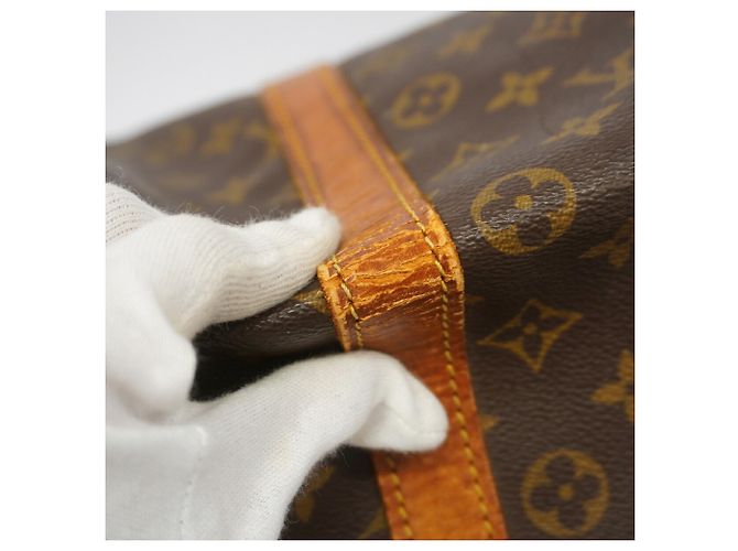 Louis Vuitton Boston Monogram Keepall 55 Marrone - vista 8