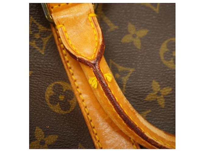 Borsa Louis Vuitton Boston Monogram Keepall Bandoulière 45 Marrone - vista 11