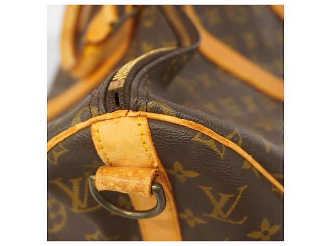Borsa Louis Vuitton Boston Monogram Keepall Bandoulière 45 Marrone - vista 7