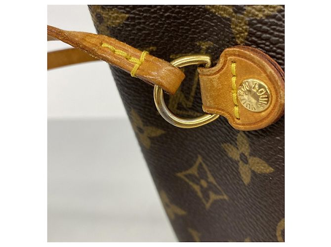 Borsa Tote Louis Vuitton Monogram Neverfull PM Marrone - vista 10