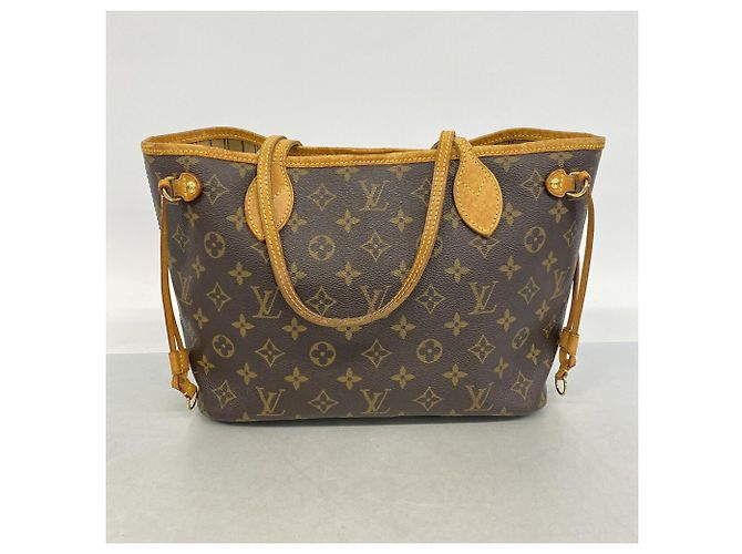 Borsa Tote Louis Vuitton Monogram Neverfull PM Marrone - vista 12