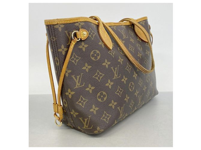 Borsa Tote Louis Vuitton Monogram Neverfull PM Marrone - vista 2