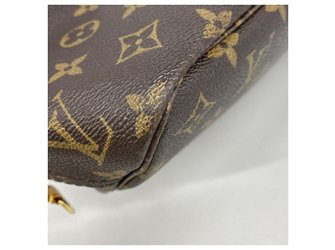 Borsa Tote Louis Vuitton Monogram Neverfull PM Marrone - vista 8