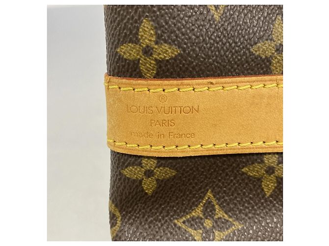 Louis Vuitton Brown Boston Monogram Keepall Bandoulière 60 Marrone - vista 5