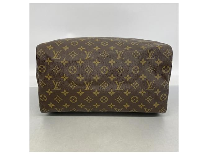 Borsa Louis Vuitton Monogram Speedy 35 Marrone - vista 3