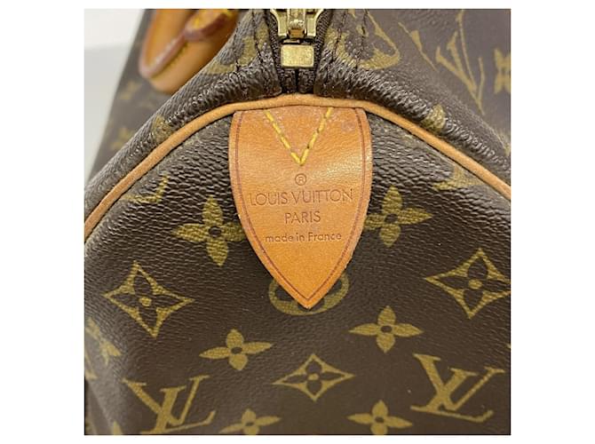 Borsa Louis Vuitton Monogram Speedy 35 Marrone - vista 5
