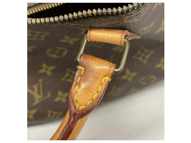 Borsa Louis Vuitton Monogram Speedy 35 Marrone - vista 9