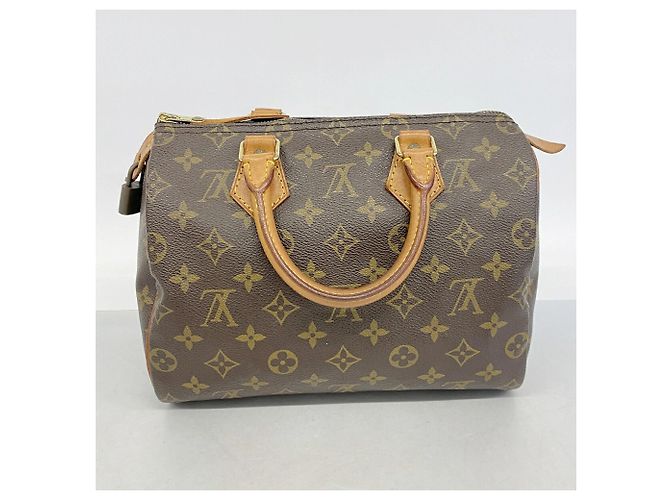 Louis Vuitton Monogram Speedy 25 Handbag Brown - view 11