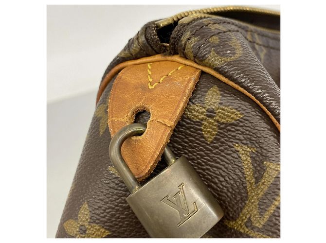 Louis Vuitton Monogram Speedy 25 Handbag Brown - view 8