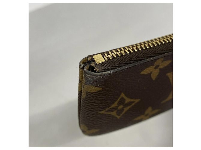 Borsa Louis Vuitton Monogram Nano Bucket Marrone Bianco - vista 9