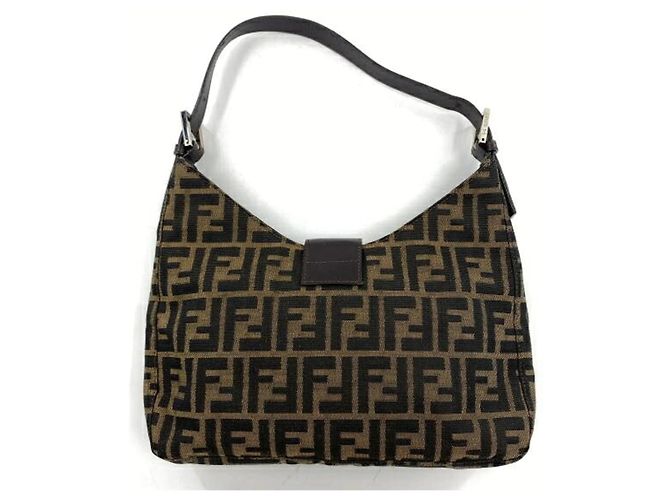 Zucca Borsa a secchiello Fendi Mamma Marrone - vista 2