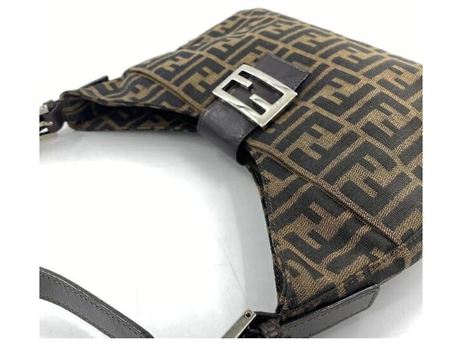 Zucca Borsa a secchiello Fendi Mamma Marrone - vista 4
