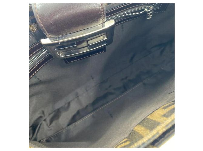 Zucca Borsa a secchiello Fendi Mamma Marrone - vista 5
