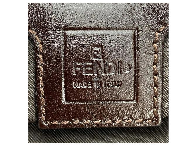 Zucca Borsa a secchiello Fendi Mamma Marrone - vista 6