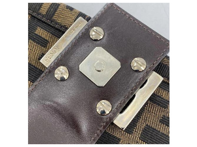 Zucca Borsa a secchiello Fendi Mamma Marrone - vista 7