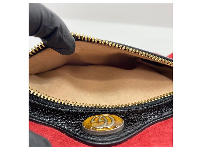 Borsa vita GUCCI Ophidia in rosso - vista 10