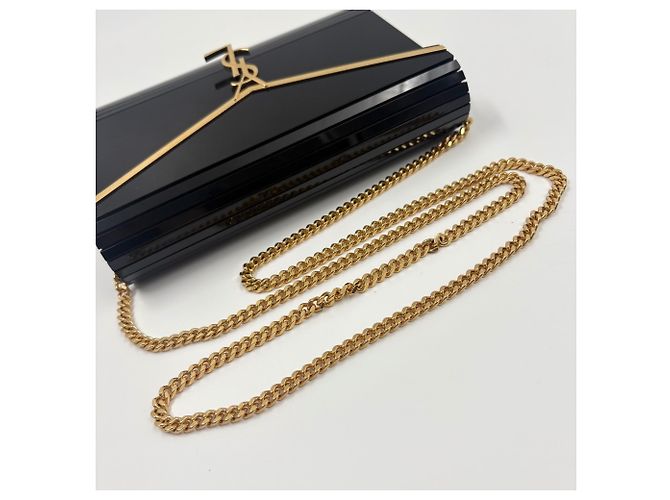 Borsa a tracolla minaudière Vicki Yves Saint Laurent Nero - vista 10