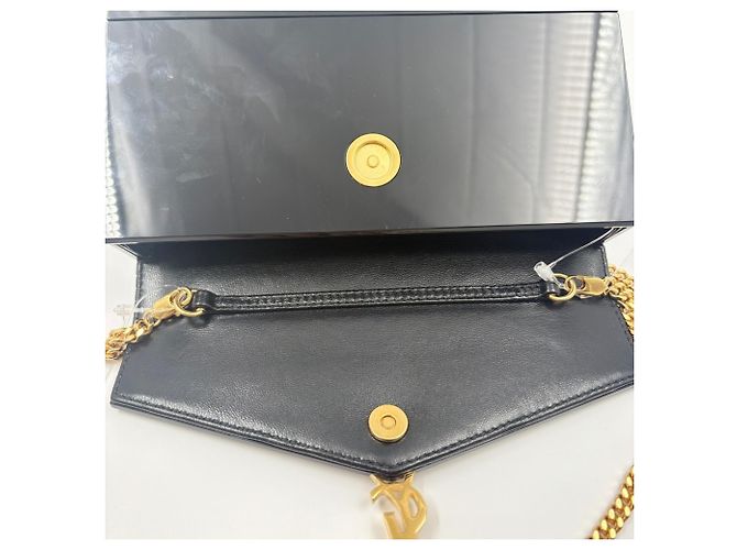 Borsa a tracolla minaudière Vicki Yves Saint Laurent Nero - vista 12