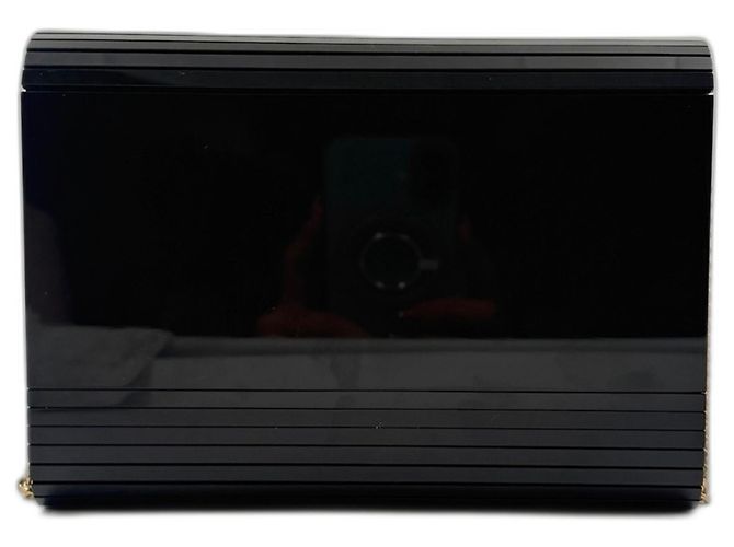 Borsa a tracolla minaudière Vicki Yves Saint Laurent Nero - vista 3