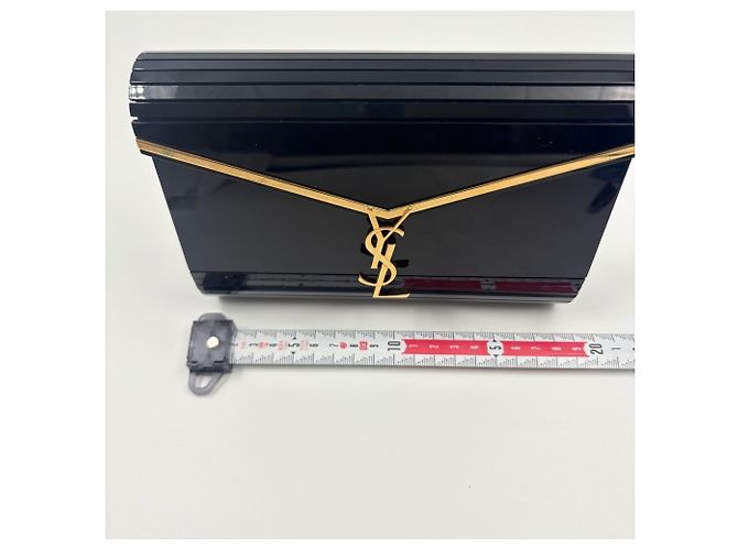 Borsa a tracolla minaudière Vicki Yves Saint Laurent Nero - vista 4