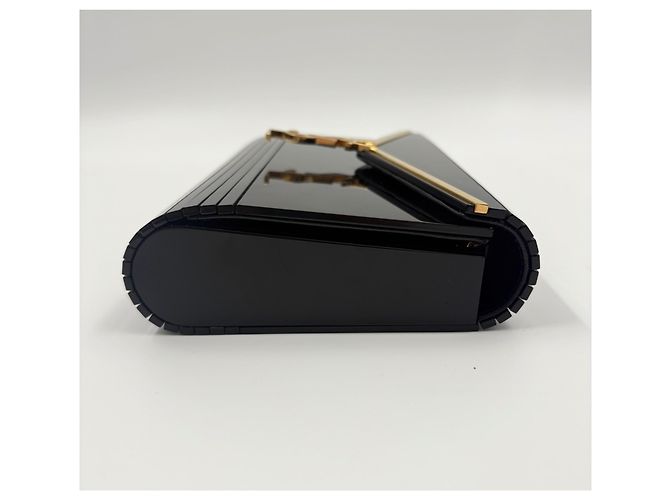 Borsa a tracolla minaudière Vicki Yves Saint Laurent Nero - vista 5