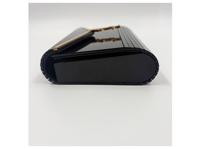 Borsa a tracolla minaudière Vicki Yves Saint Laurent Nero - vista 6