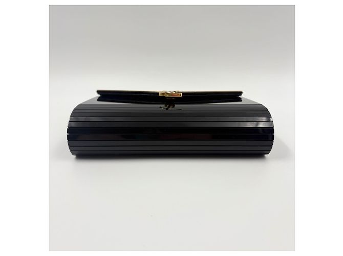 Borsa a tracolla minaudière Vicki Yves Saint Laurent Nero - vista 7