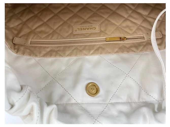 CHANEL Borsa a tracolla Chanel 22 Bianco - vista 11