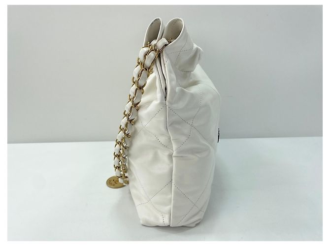 CHANEL Borsa a tracolla Chanel 22 Bianco - vista 4