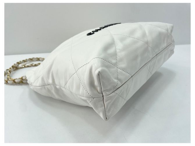 CHANEL Borsa a tracolla Chanel 22 Bianco - vista 6