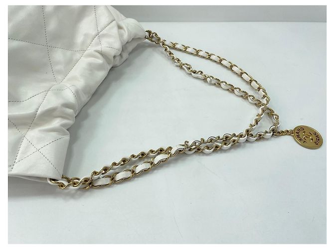 CHANEL Borsa a tracolla Chanel 22 Bianco - vista 9